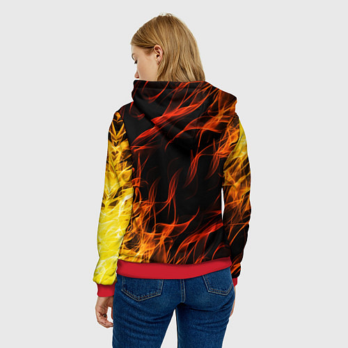 Женская толстовка PUBG / 3D-Красный – фото 4