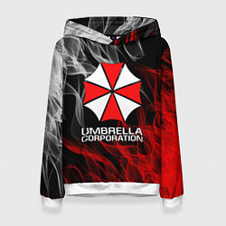 Толстовка-худи женская UMBRELLA CORP, цвет: 3D-белый