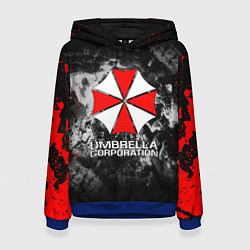 Толстовка-худи женская UMBRELLA CORP, цвет: 3D-синий