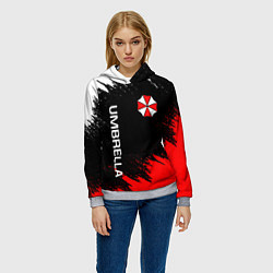 Толстовка-худи женская UMBRELLA CORP, цвет: 3D-меланж — фото 2