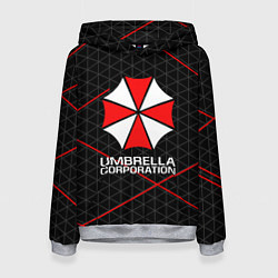 Толстовка-худи женская UMBRELLA CORP, цвет: 3D-меланж