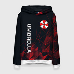 Толстовка-худи женская UMBRELLA CORP, цвет: 3D-белый