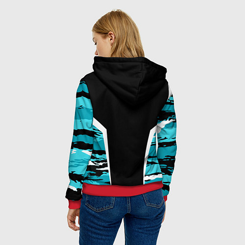 Женская толстовка ВВС России Камуфляж / 3D-Красный – фото 4