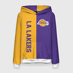 Толстовка-худи женская LA LAKERS, цвет: 3D-белый