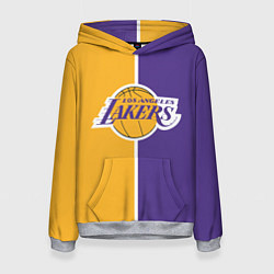 Толстовка-худи женская LA LAKERS, цвет: 3D-меланж