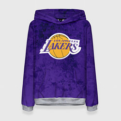 Толстовка-худи женская LA LAKERS, цвет: 3D-меланж