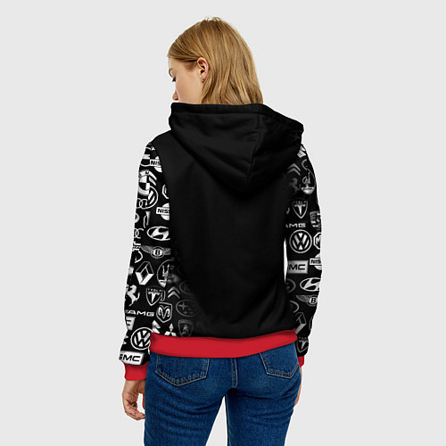 Женская толстовка BMW / 3D-Красный – фото 4