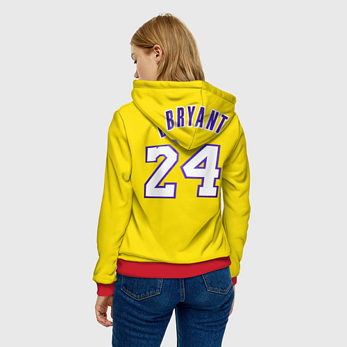 Женская толстовка Kobe Bryant 24 / 3D-Красный – фото 4