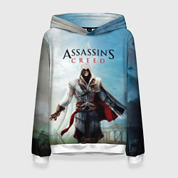 Толстовка-худи женская Assassins Creed, цвет: 3D-белый