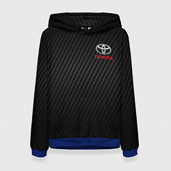 Толстовка-худи женская TOYOTA, цвет: 3D-синий