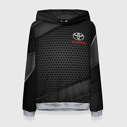 Толстовка-худи женская TOYOTA, цвет: 3D-меланж