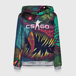 Толстовка-худи женская CS GO Hyper Beast, цвет: 3D-меланж