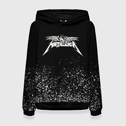 Толстовка-худи женская Металлика Metallica, цвет: 3D-черный
