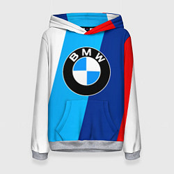 Толстовка-худи женская BMW, цвет: 3D-меланж