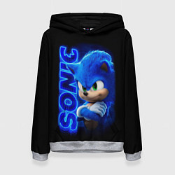 Толстовка-худи женская SONIC, цвет: 3D-меланж