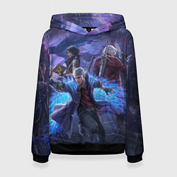 Толстовка-худи женская DEVIL MAY CRY, цвет: 3D-черный