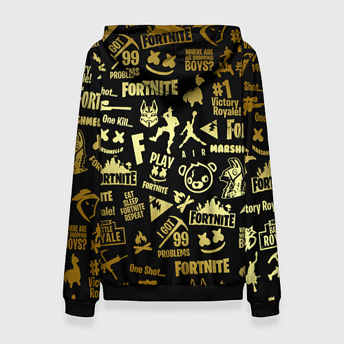 Женская толстовка FORTNITE / 3D-Черный – фото 2
