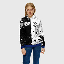 Толстовка-худи женская LINKIN PARK, цвет: 3D-синий — фото 2