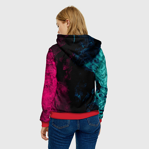 Женская толстовка LINKIN PARK / 3D-Красный – фото 4