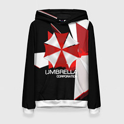 Толстовка-худи женская UMBRELLA CORP, цвет: 3D-белый