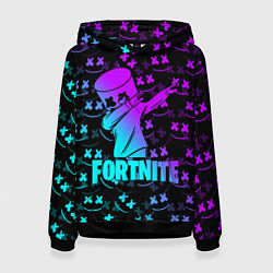 Толстовка-худи женская FORTNITE X MARSHMELLO, цвет: 3D-черный