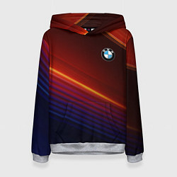 Толстовка-худи женская BMW, цвет: 3D-меланж