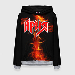 Толстовка-худи женская Ария, цвет: 3D-меланж