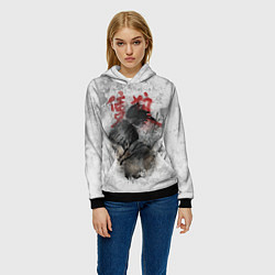Толстовка-худи женская SEKIRO SHADOW DIE TWICE, цвет: 3D-черный — фото 2