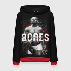 Толстовка-худи женская Bones Jones, цвет: 3D-красный