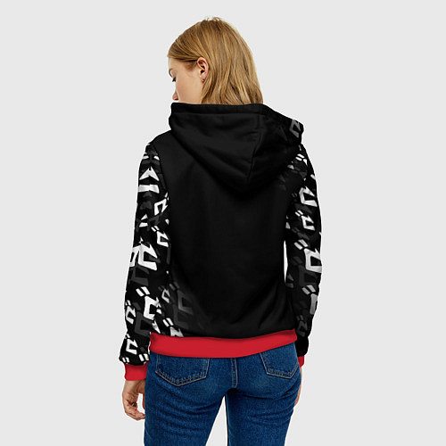 Женская толстовка KILLER QUEEN / 3D-Красный – фото 4