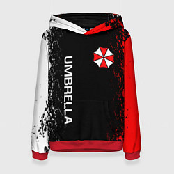 Толстовка-худи женская RESIDENT EVIL UMBRELLA, цвет: 3D-красный