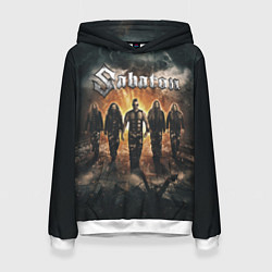 Толстовка-худи женская Sabaton Band, цвет: 3D-белый