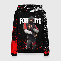 Толстовка-худи женская FORTNITE IKONIK, цвет: 3D-черный