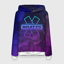 Толстовка-худи женская NILETTO, цвет: 3D-белый