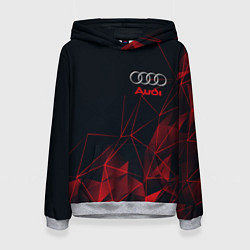 Толстовка-худи женская AUDI, цвет: 3D-меланж