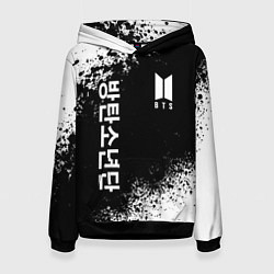 Толстовка-худи женская BTS, цвет: 3D-черный