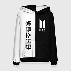 Толстовка-худи женская BTS, цвет: 3D-черный