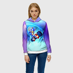 Толстовка-худи женская Соник, цвет: 3D-белый — фото 2
