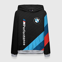 Толстовка-худи женская BMW M PERFORMANCE, цвет: 3D-меланж