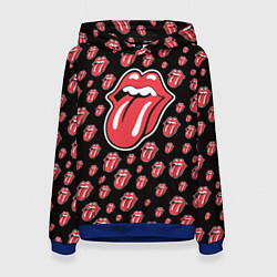 Толстовка-худи женская Rolling stones, цвет: 3D-синий