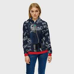 Толстовка-худи женская UNDERTALE, цвет: 3D-красный — фото 2