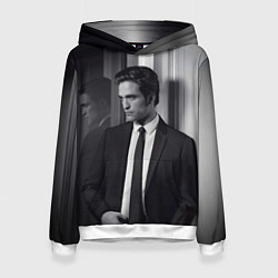 Толстовка-худи женская Роберт Паттинсон, цвет: 3D-белый