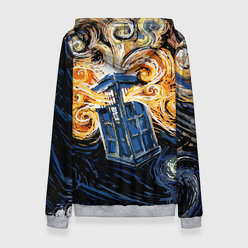 Женская толстовка Van Gogh Tardis / 3D-Меланж – фото 2