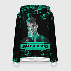 Толстовка-худи женская NILETTO, цвет: 3D-белый