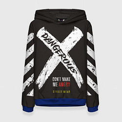 Толстовка-худи женская Off-White: Dangerous, цвет: 3D-синий