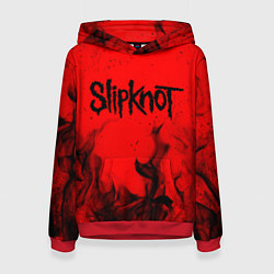 Толстовка-худи женская SLIPKNOT, цвет: 3D-красный