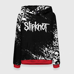 Толстовка-худи женская SLIPKNOT, цвет: 3D-красный