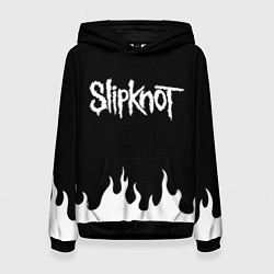 Толстовка-худи женская SLIPKNOT, цвет: 3D-черный