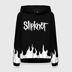 Толстовка-худи женская SLIPKNOT, цвет: 3D-черный