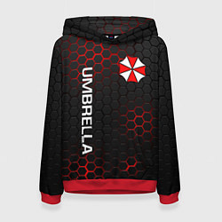 Толстовка-худи женская UMBRELLA CORP, цвет: 3D-красный